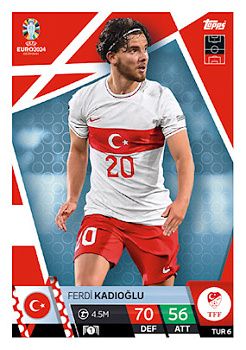 Ferdi Kadioglu Turkey Topps Match Attax EURO 2024 #TUR6
